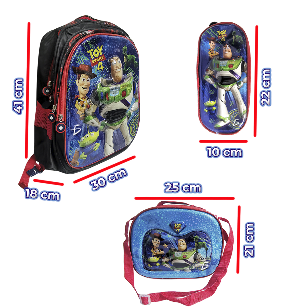 Set de Mochila Escolar Toy Story y Frozen con Lapicera y Lonchera Térmica con Cierres Resistentes - Image 25