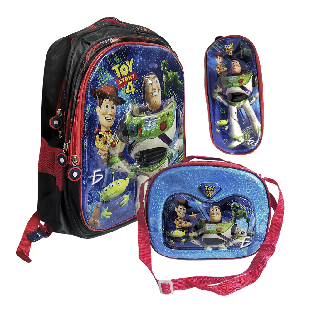 Set de Mochila Escolar Toy Story y Frozen con Lapicera y Lonchera Térmica con Cierres Resistentes - Image 2