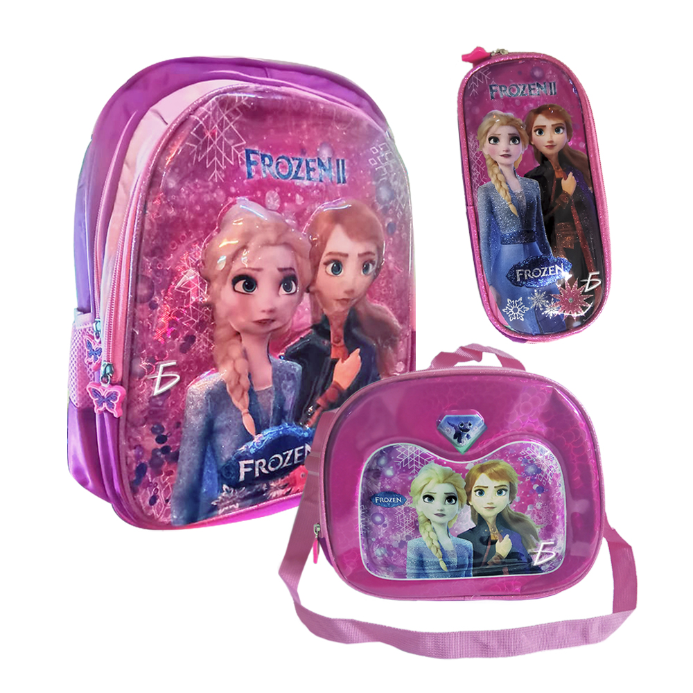 Set de Mochila Escolar Toy Story y Frozen con Lapicera y Lonchera Térmica con Cierres Resistentes - Image 10