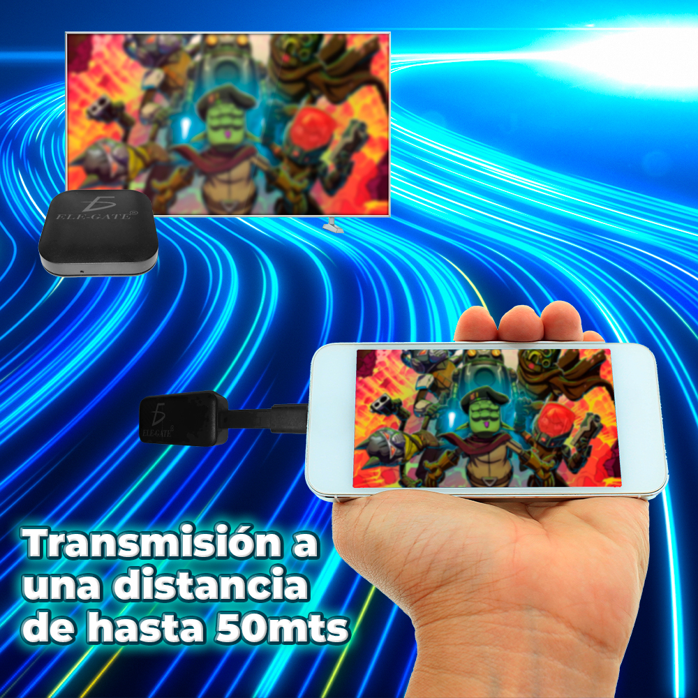 Repetidor WiFi Mirror Cast HDMI con receptor para Celular PC Laptop - Image 3