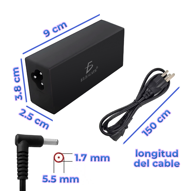 Cargador Compatible De Laptop Asus 19V 1.75a Punta 5.5mm 45 W - Image 4