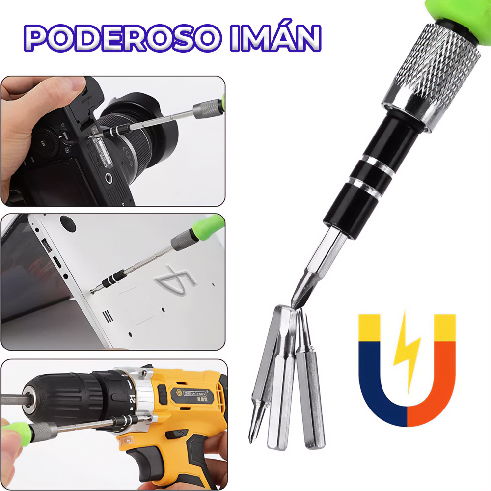 Juego de Destornilladores 30 en 1 – Herramientas Multifuncionales con Puntas Magnéticas - Image 2
