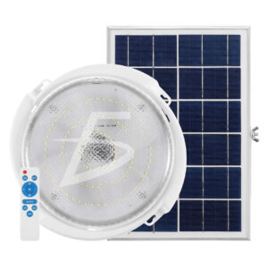 Luz de Techo Solar para Interior 100 W Con Sensor de Luz y Control Remoto