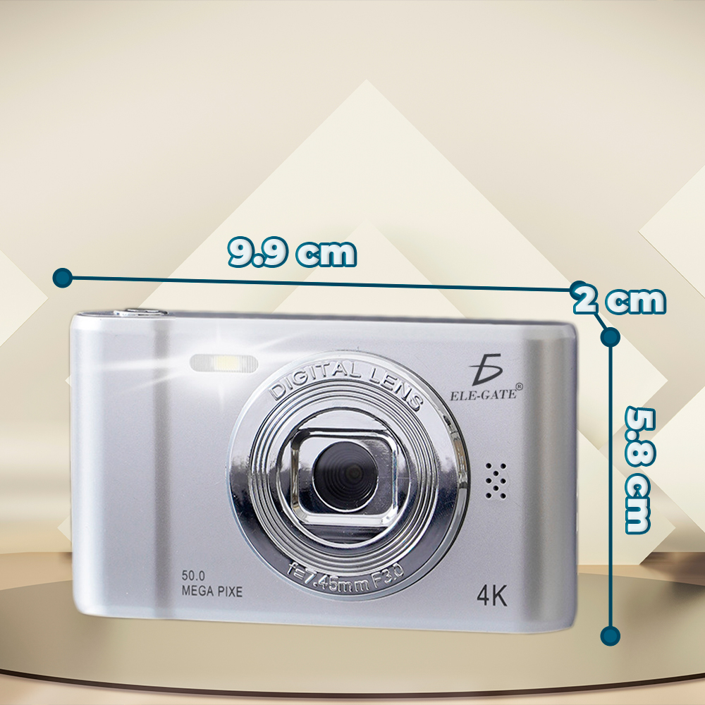 Cámara de Bolsillo 50 Mega Pixeles con Video 1080p con Flash Cámara Selfie y Reproductor MP3 - Image 4