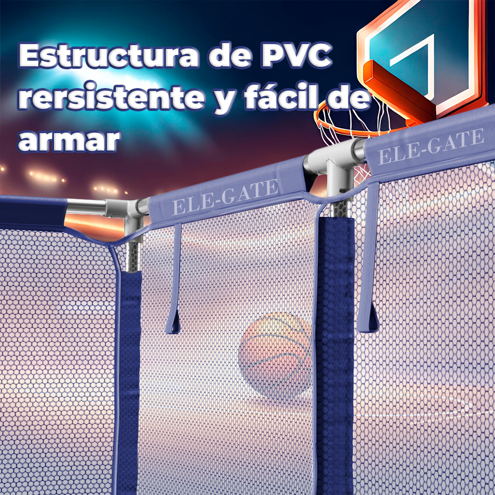 Patio de Juegos para bebés con Cesta de Básquet Ball y Portería de Futbol - Image 3