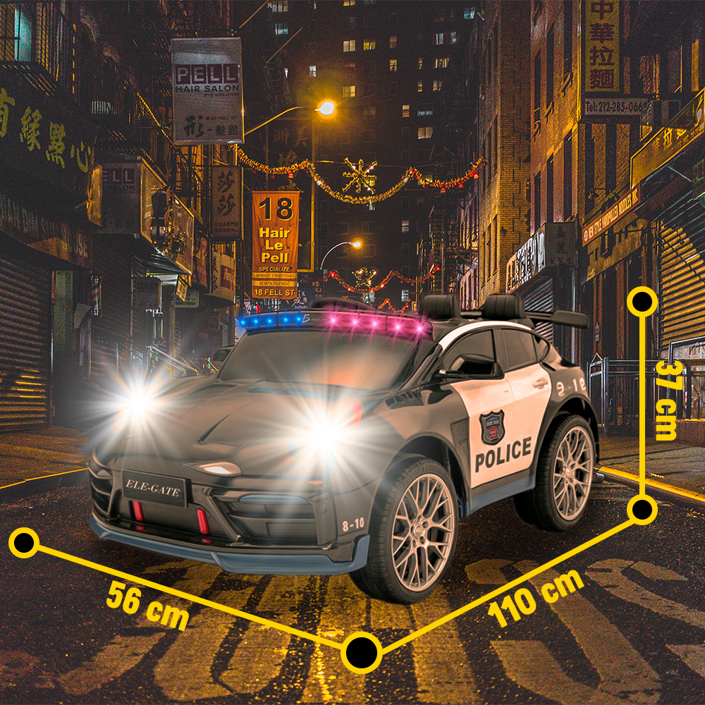 Patrulla Montable Eléctrica con Luces y Sonido con Control Remoto - Image 4