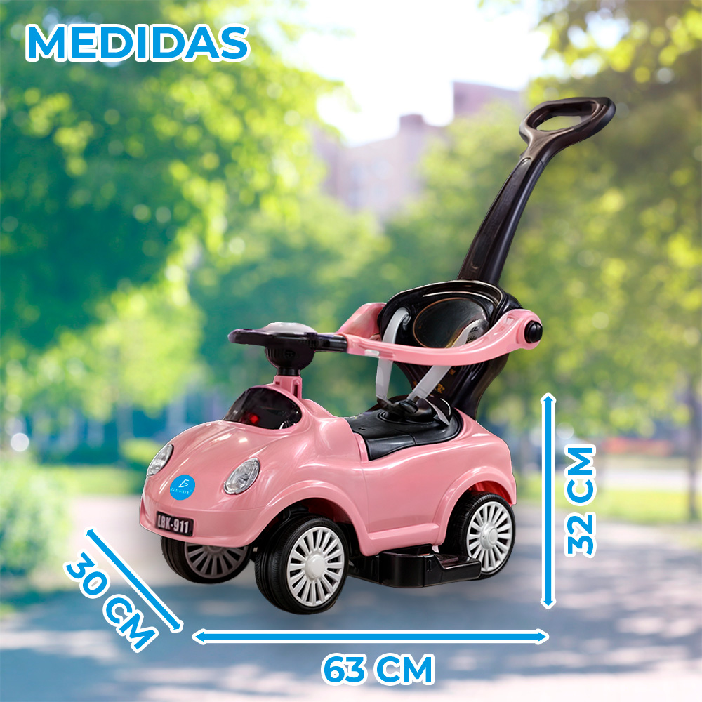 Montable Scooter con Luz y Sonido con Barandal de Seguridad y Agarradera - Image 4