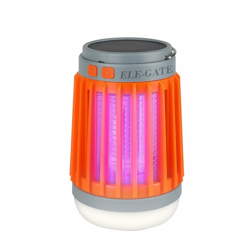 Lampara Anti mosquitos UV con Luz de Emergencia Carga Solar o por USB - Image 4
