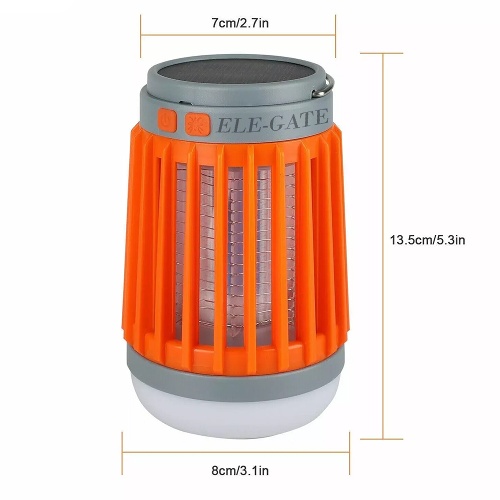 Lampara Anti mosquitos UV con Luz de Emergencia Carga Solar o por USB - Image 5
