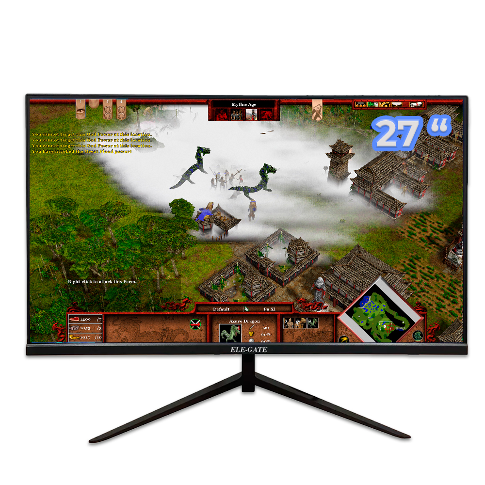Monitor 27" 75Hz Full HD 2K Ultra-Delgado con Cero Marcos Negro - Image 3