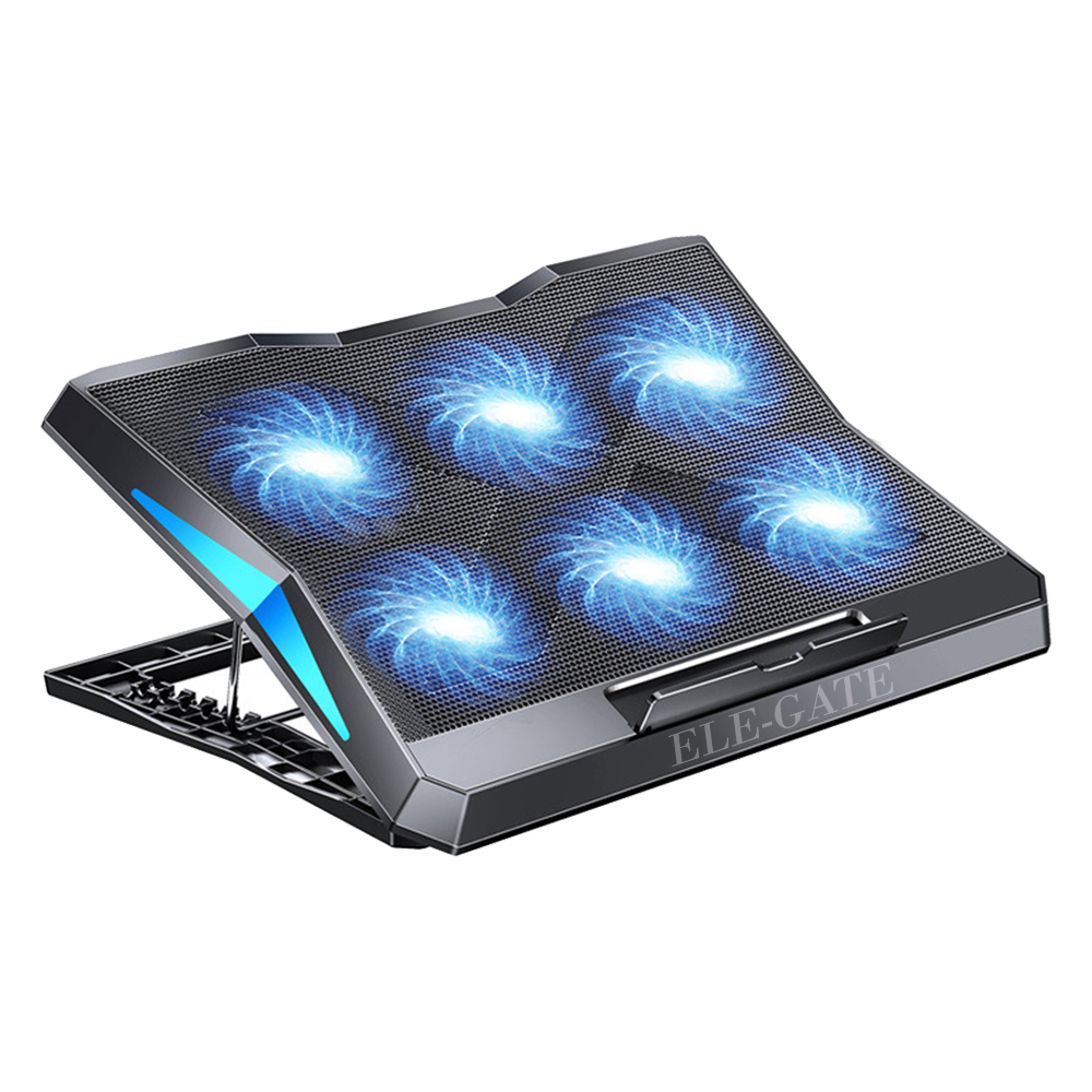 Base Enfriadora para Laptop de 12" a 17" Con 6 Ventiladores y Dos Salidas Usb - Image 3