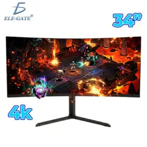 Monitor de 34 Pulgadas Pantalla Curva LED  180Hz Gamer Pantalla Ancha 4K