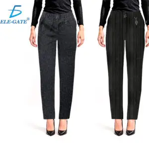 Pantalón Negro de Vestir Cuatro Diseños Diferentes