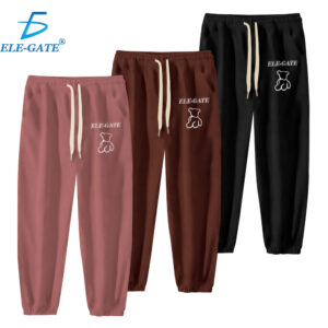 Pants Térmico de Algodón con Forro Polar con Diseño de Osito