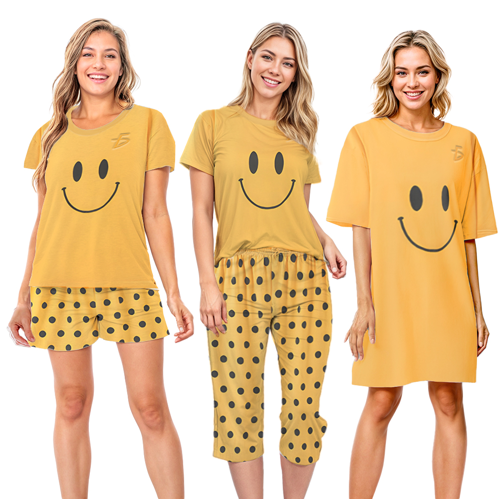 Set de 4 Piezas de Pijamas Ligeras Kawaii – Frescas y Casuales - Image 4