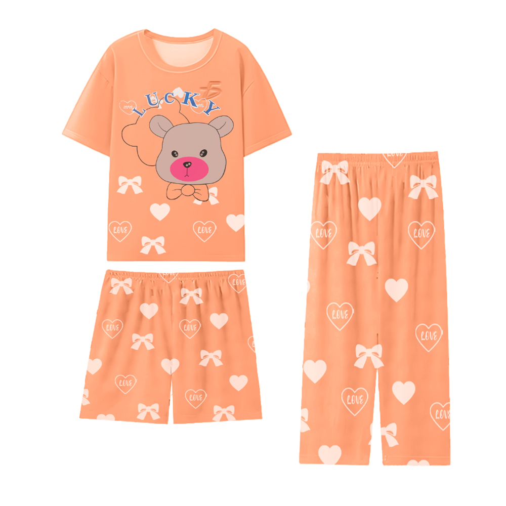 Set de 3 piezas de Pijama Coquete Ligera y Casual - Image 3