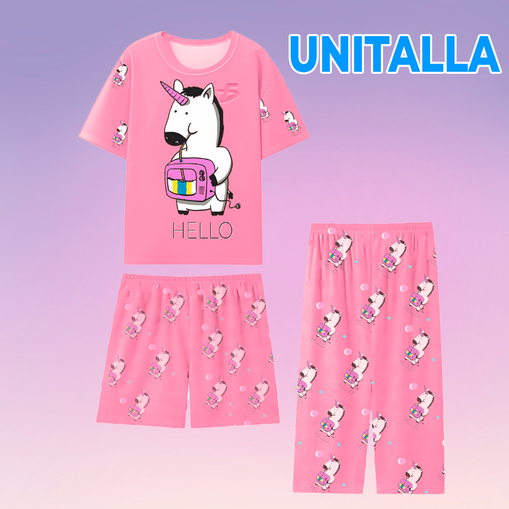 Set de 3 piezas de Pijama Coquete Ligera y Casual - Image 7