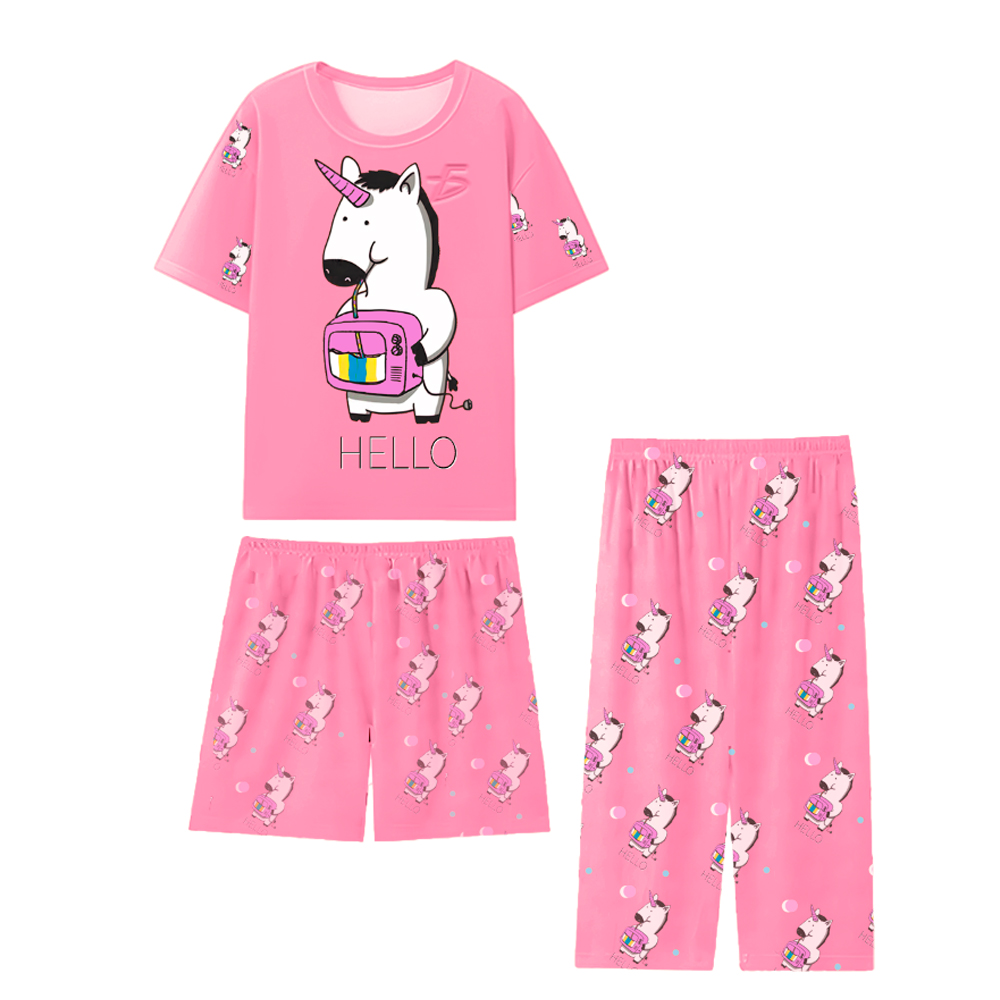 Set de 3 piezas de Pijama Coquete Ligera y Casual - Image 4