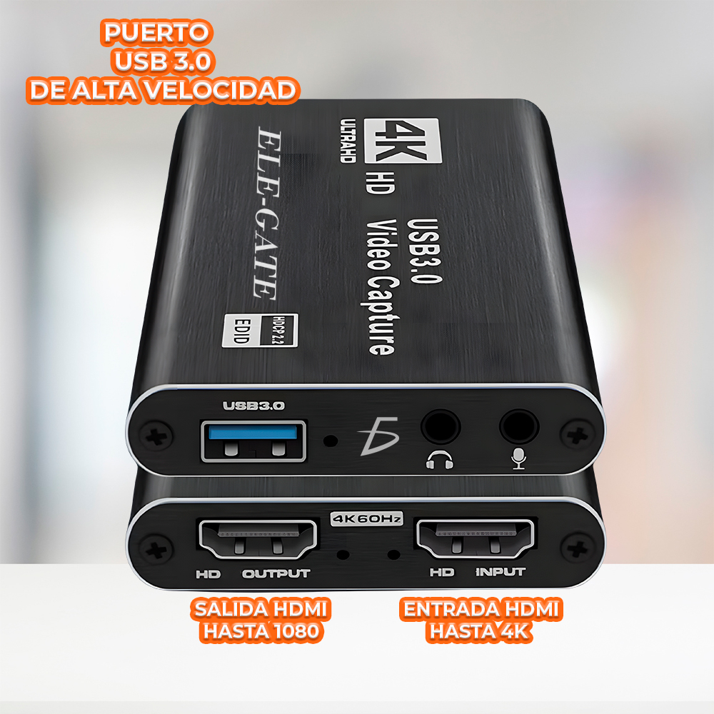 Tarjeta de Captura de Video HDMI 4K USB3.0 1080P 60FPS - Image 2