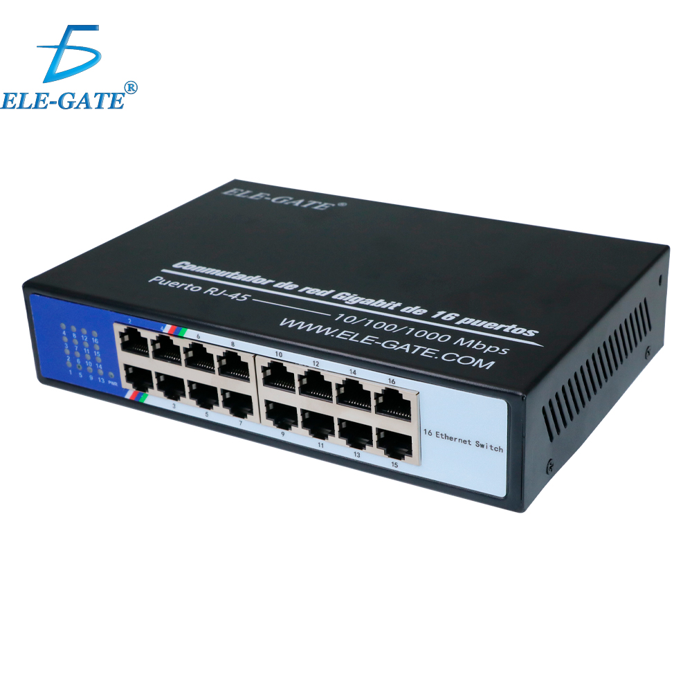 Switch con Gabinete Metálico con 16 Puertos 2.5G Capacidad de Conmutación de 1000 Mbps Compatible con Vlan QoS y IGMC