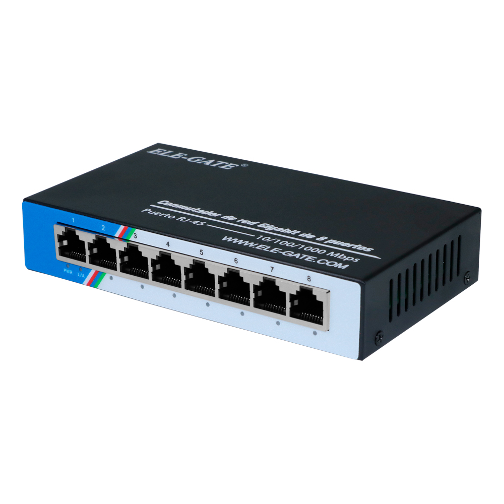 Switch Ethernet con Gabinete Metálico con 8 Puertos 2.5G Capacidad de Conmutación de 1000 Mbps - Image 3