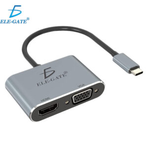 Hub Adaptador Usb C A Hdmi Vga Usb3.0 4k