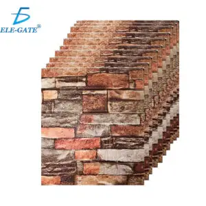 Paneles XPE Autoadhesivos 10 pzs Ladrillo Multicolor 35 x 38.5 cm ELE-GATE