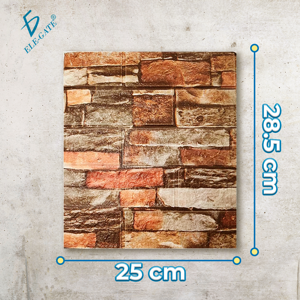Paquete de 10 Paneles de Pared de Espuma XPE Aislante con Autoadhesivo 35x38.5 cm con Diseños Texturizados - Image 4