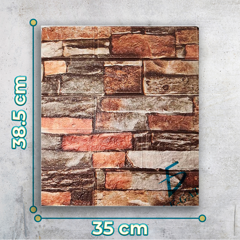 Paquete de 10 Paneles de Pared de Espuma XPE Aislante con Autoadhesivo 35x38.5 cm con Diseños Texturizados - Image 4