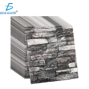 Paquete de 10 Paneles de Pared de Espuma XPE Aislante con Autoadhesivo 35x38.5 cm con Diseños Texturizados