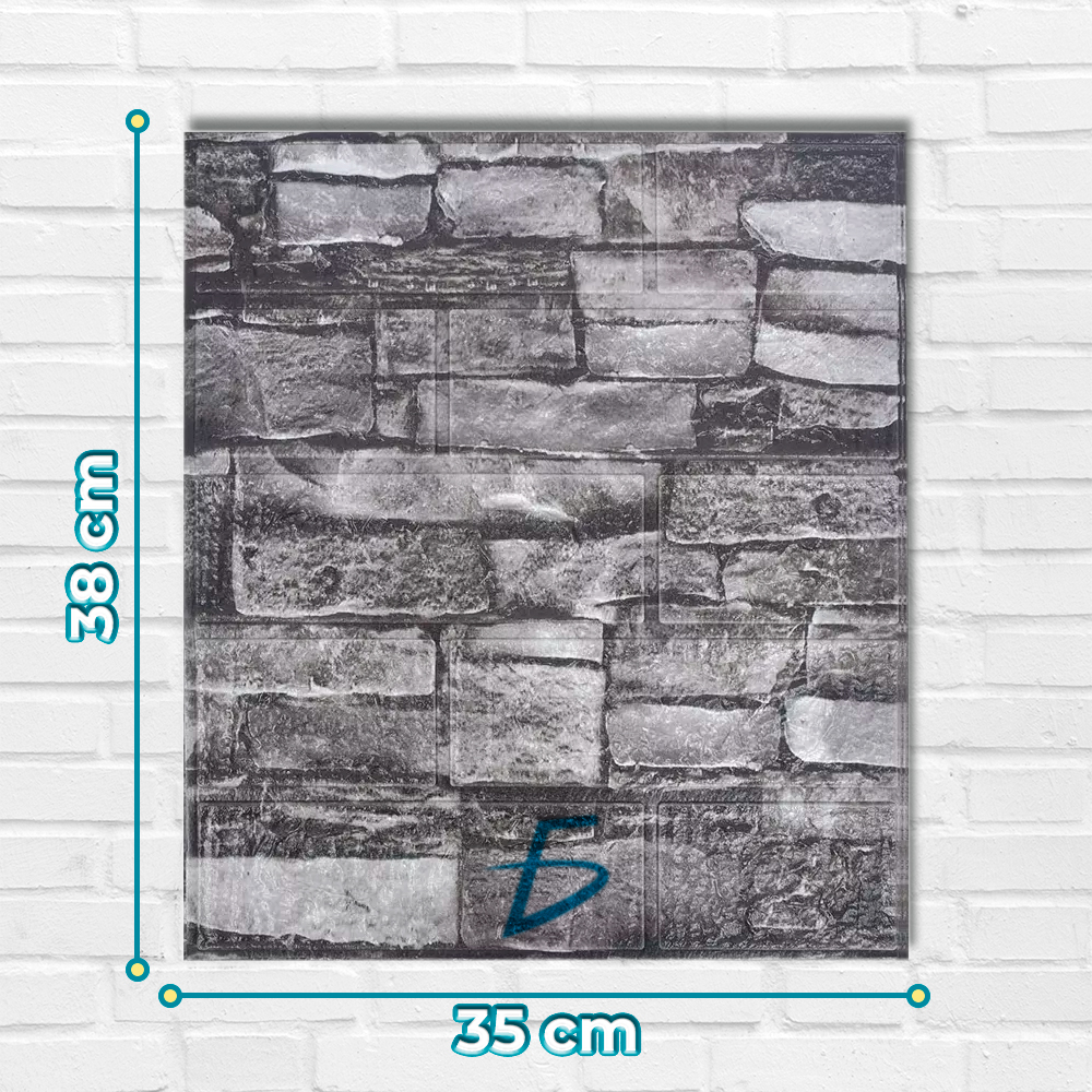 Paquete de 10 Paneles de Pared de Espuma XPE Aislante con Autoadhesivo 35x38.5 cm con Diseños Texturizados - Image 4
