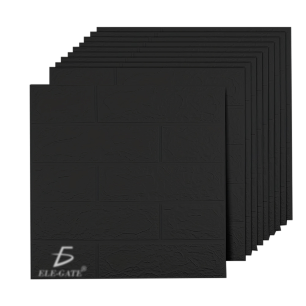Paquete de 10 Paneles de Pared de Espuma XPE Aislante con Autoadhesivo 35x38.5 cm con Diseños Texturizados - Image 3