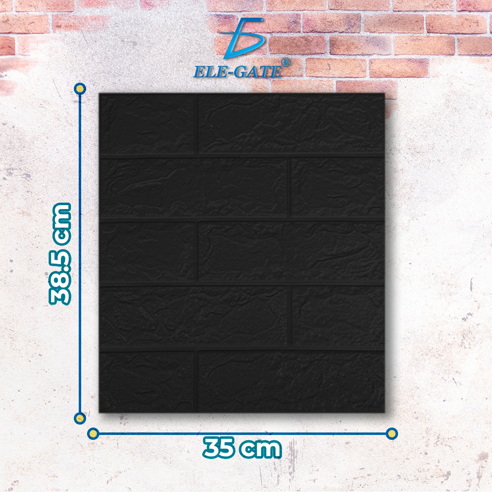 Paquete de 10 Paneles de Pared de Espuma XPE Aislante con Autoadhesivo 35x38.5 cm con Diseños Texturizados - Image 4