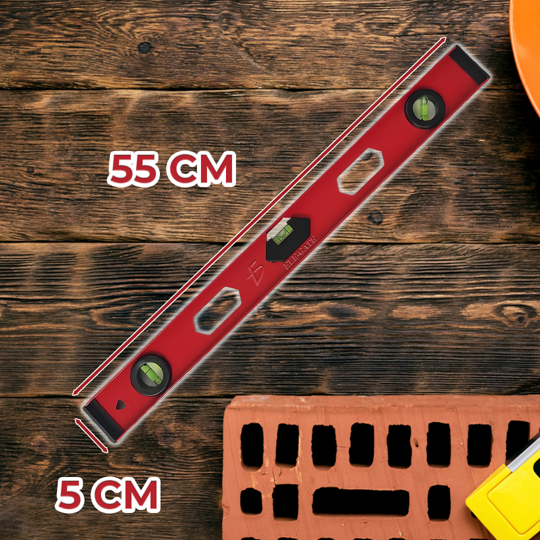 Nivel De Mano Tubular de Aluminio con 3 Niveles - Image 4