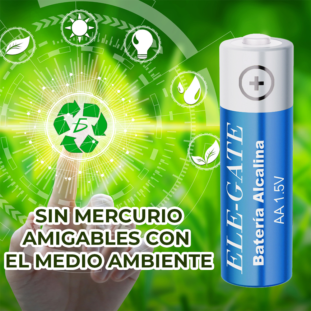 Paquete de 2 Pila Alcalinas sin Mercurio AA de 1.5V 2300 MaH - Image 3