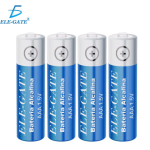 Paquete de 4 Pila Alcalinas sin Mercurio AAA de 1.5V Tamaño 42 x 9mm 1000 MaH