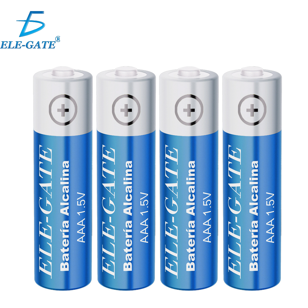 Paquete de 4 Pila Alcalinas sin Mercurio AAA de 1.5V Tamaño 42 x 9mm 1000 MaH