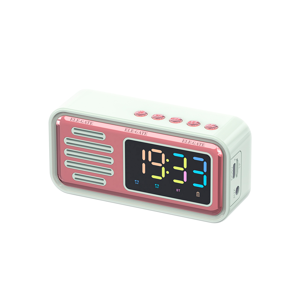 Reloj Despertador con Bocina 3W Bluetooth 5.0 y Pantalla LED a Color - Image 4