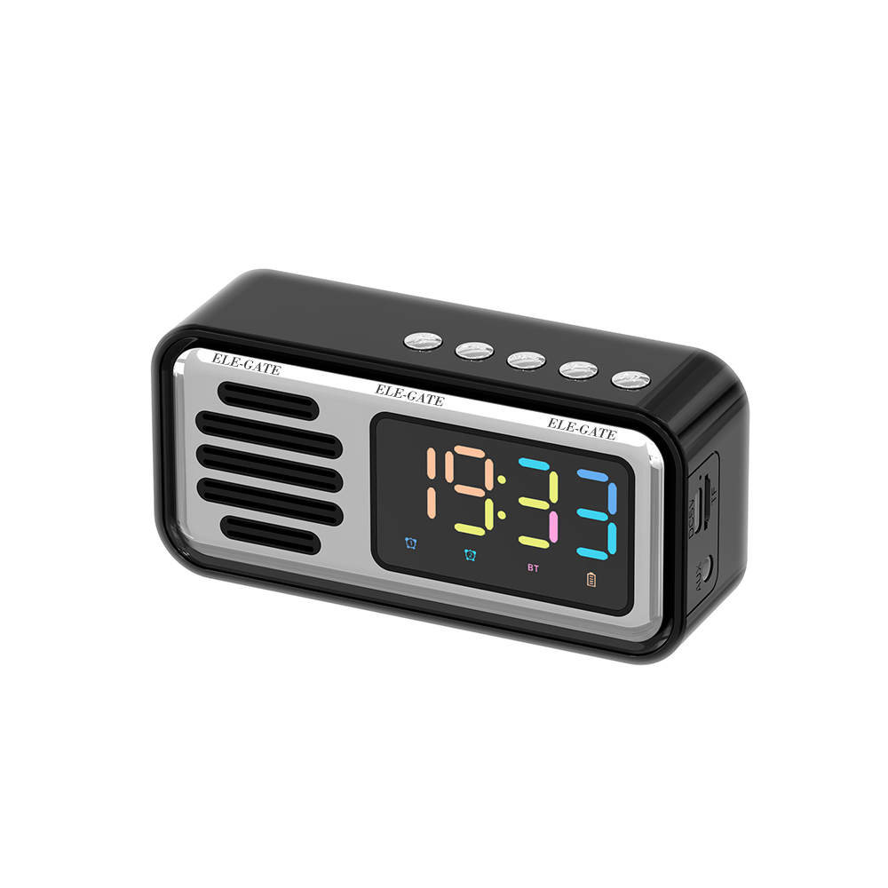 Reloj Despertador con Bocina 3W Bluetooth 5.0 y Pantalla LED a Color - Image 2