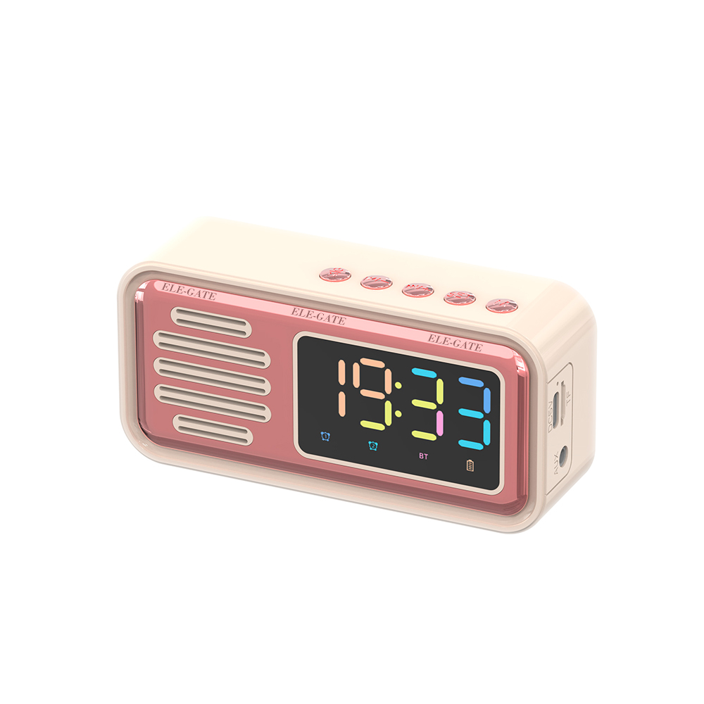 Reloj Despertador con Bocina 3W Bluetooth 5.0 y Pantalla LED a Color - Image 3