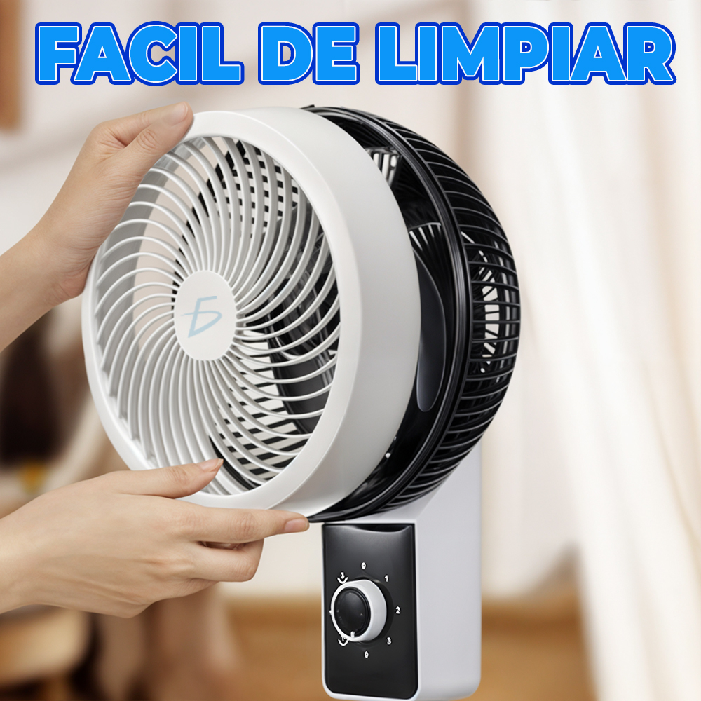 Ventilador de Pedestal Potente Silencioso 180º con Diseño Moderno - Image 2