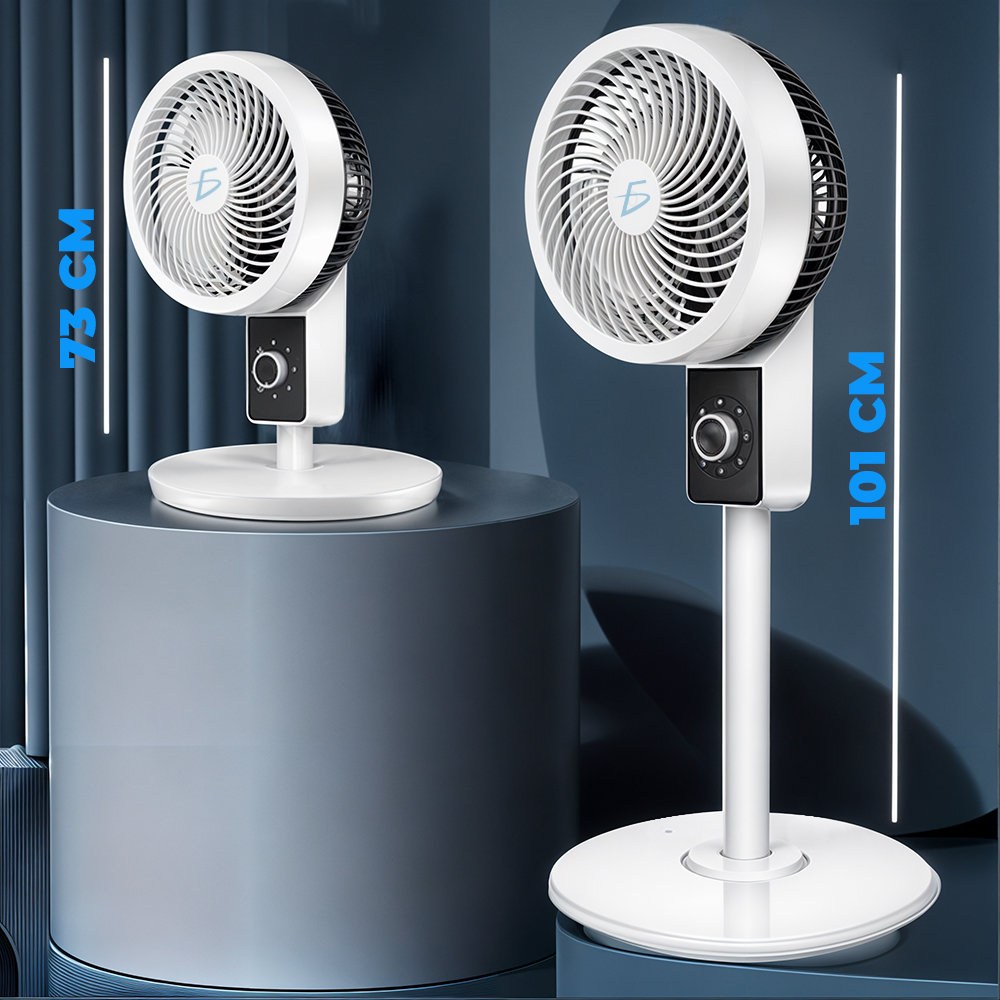 Ventilador de Pedestal Potente Silencioso 180º con Diseño Moderno - Image 4