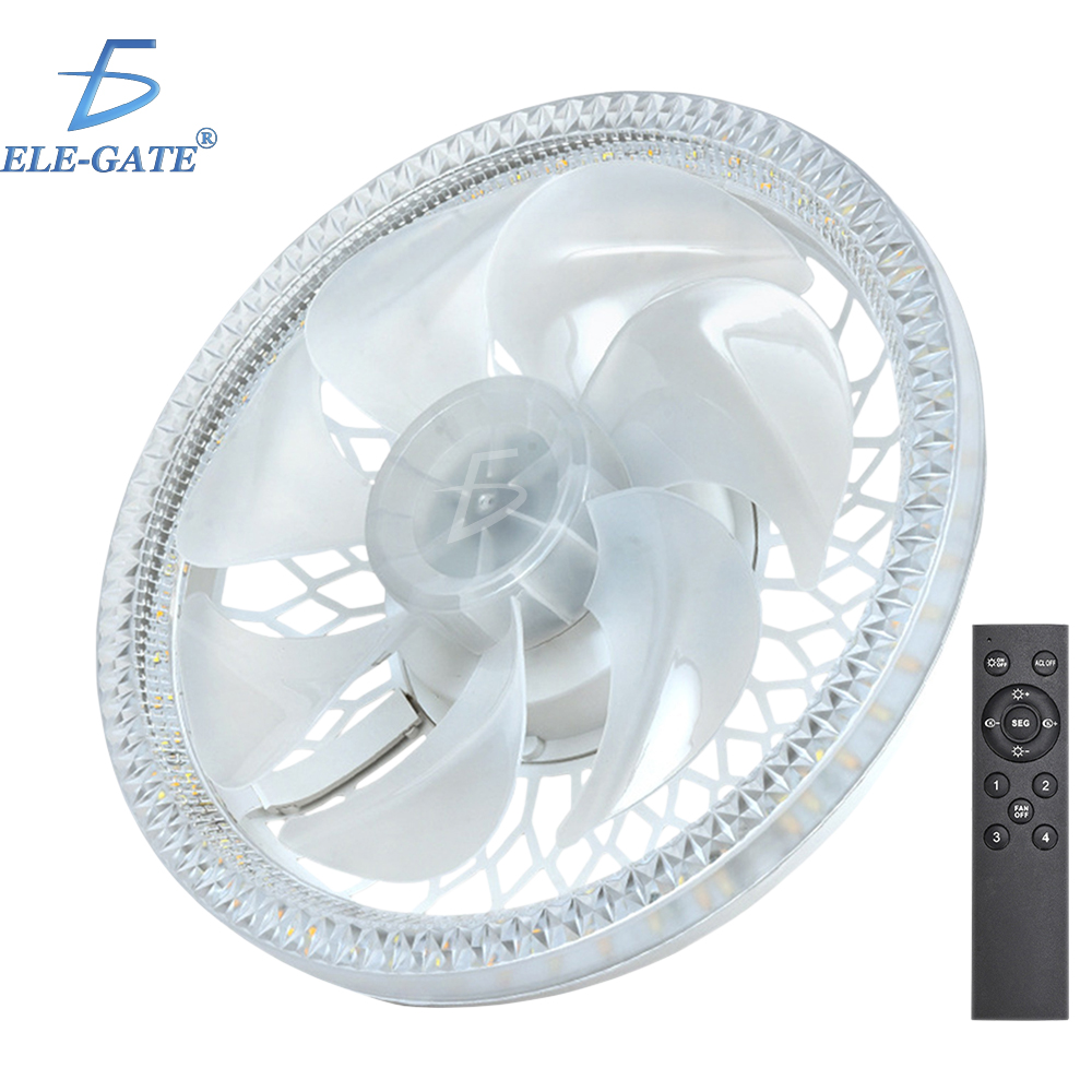 Lampara Led 23W con Ventilador de 12 W y Control Remoto Luz Cálida y Fría