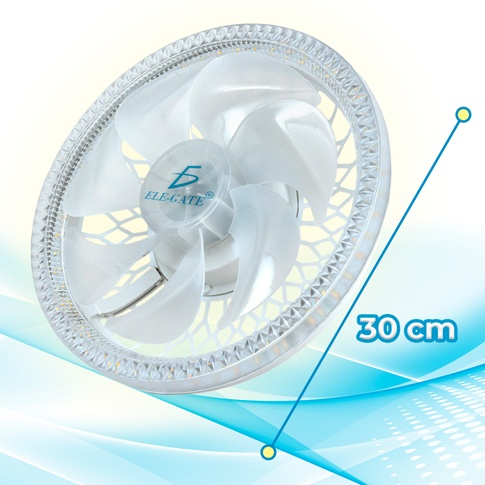 Lampara Led 23W con Ventilador de 12 W y Control Remoto Luz Cálida y Fría - Image 4