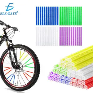 12 Clips Reflectantes para Rayos de Bicicleta Ultra Brillante 360º