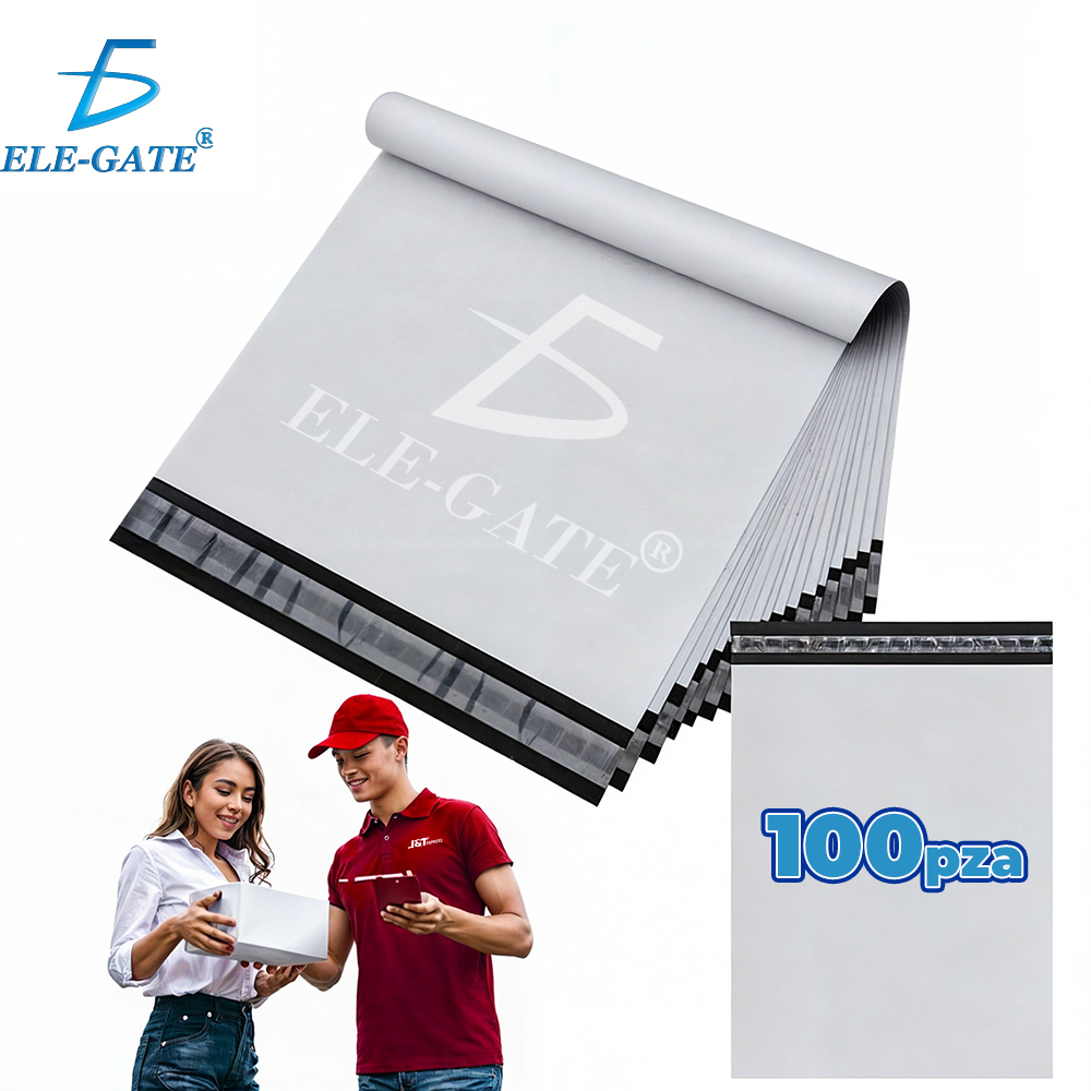 Paquete de 100pzs de Bolsas Sobre PolyMailer para Envíos de Paquetería de 25 x 35 cm