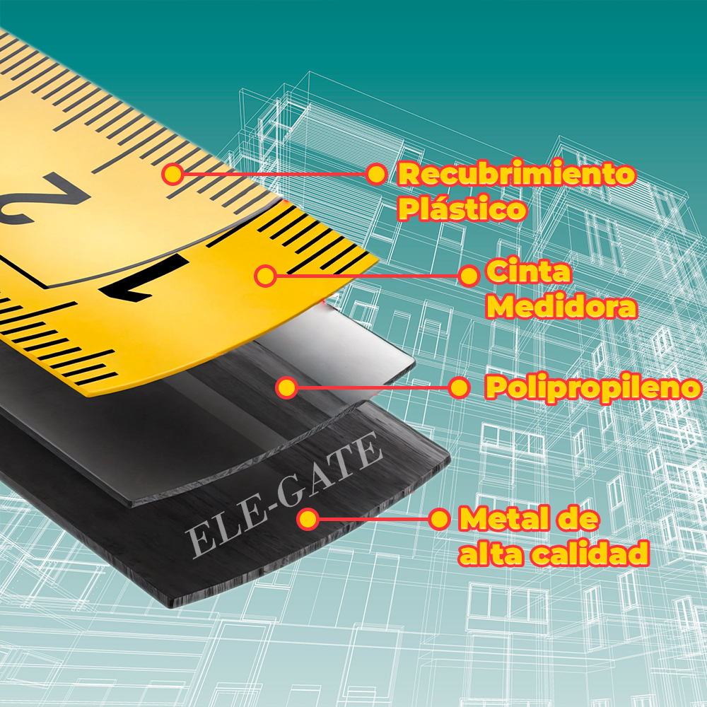 Cinta Métrica Magnética 5M con Escala Doble Cara con Gancho True Zero - Image 2