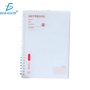 Cuaderno A5 con Espiral Plástico y Hojas Blancas