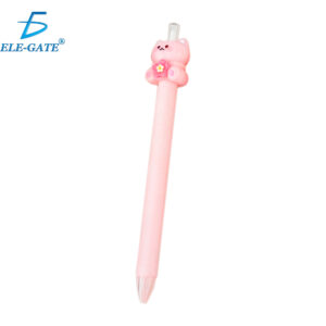 Pluma Retráctil con Figura de Gatito Kawaii