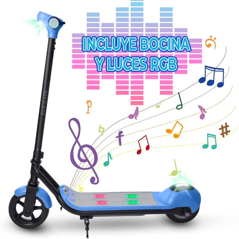 Patín Eléctrico para Niño con Bocina y Luz RGB Potencia 110W - Image 2